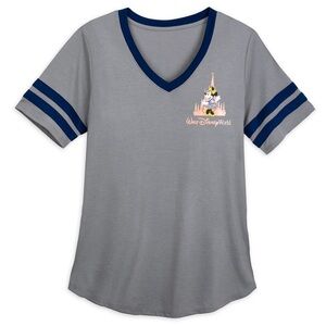 Walt Disney World 50th Anniversary Minnie Mouse Castle Gray Soccer Shirt-3X-NWT